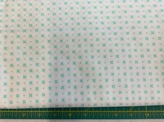 LITTLE SNIPPETS #5518325 – AQUA/CREAM BY BONNIE & CAMILLE FOR MODA- 3/4 YARD