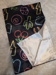 Silk Standard Pillow Cases 1pk- Neon Icons, Cherry & Dark Leopard Prints