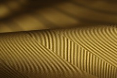 100%silk Gold Stripe Silk Fabric by the half of yard F354