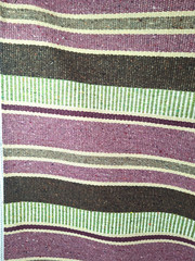 Woven Striped Upholstered Fabric Brown Gray Cocoa 26″ sq