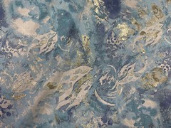 Blue and golden tones luxury Jacquard