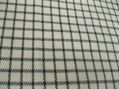 4 PIECES OF FABRIC LAVENDER PINK STRIPED WITH FLOWERS AND BLACK AND WHITE CHECKS