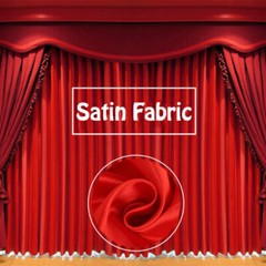 Solid Satin Damask Fabric Dress Sewing Garment Lining Cloth Curtain Material 1.5