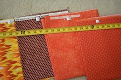 3 Yards & 6″ Long, Bright-Colors Theme Quilt Cotton Bundle / Lot, T254
