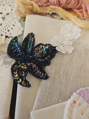 Slow Stitch Junk Journal Kit 32 Pieces Fabric, Lace, Appliques,Doily,Buttons Etc