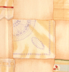 VTG Alexander Henry “Nana’s Napkin Collection ” Peach 1994 Cotton Fabric 35″ L