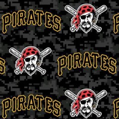 Pittsburgh Pirates MLB National League Central Fleece Fabric