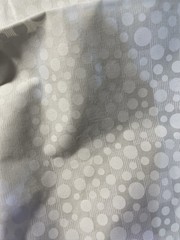 1 Yd White on White Tone on Tone Cotton Fabric Sprinkles Scattered Dots Circles