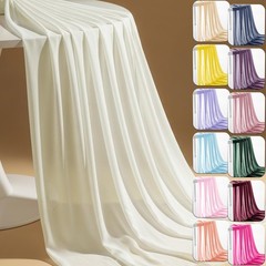 Chiffon Fabric PreCut Sheer Wedding Arch Draping Ivory 60 Inch x 5 Yards