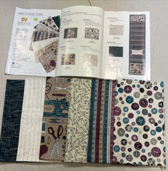 Annie’s Creative Quilters Fabric + Pattern Material Girl Collection FQ111 New