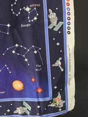 Space Cotton Fabric Panel By Avlyn Planets Constellations Solar System