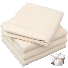 63In X 10.9 Yards 100% Cotton Muslin Fabric Medium Weight Natural Unbleached Mu