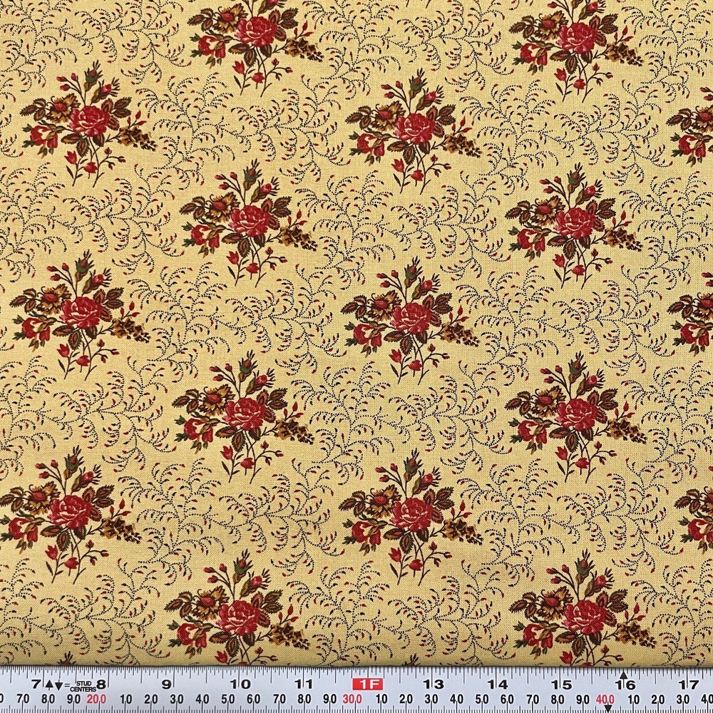 Cherished Memories by RJR Fabrics Floral Cotton by the HALF YARD 18″ x 44″
