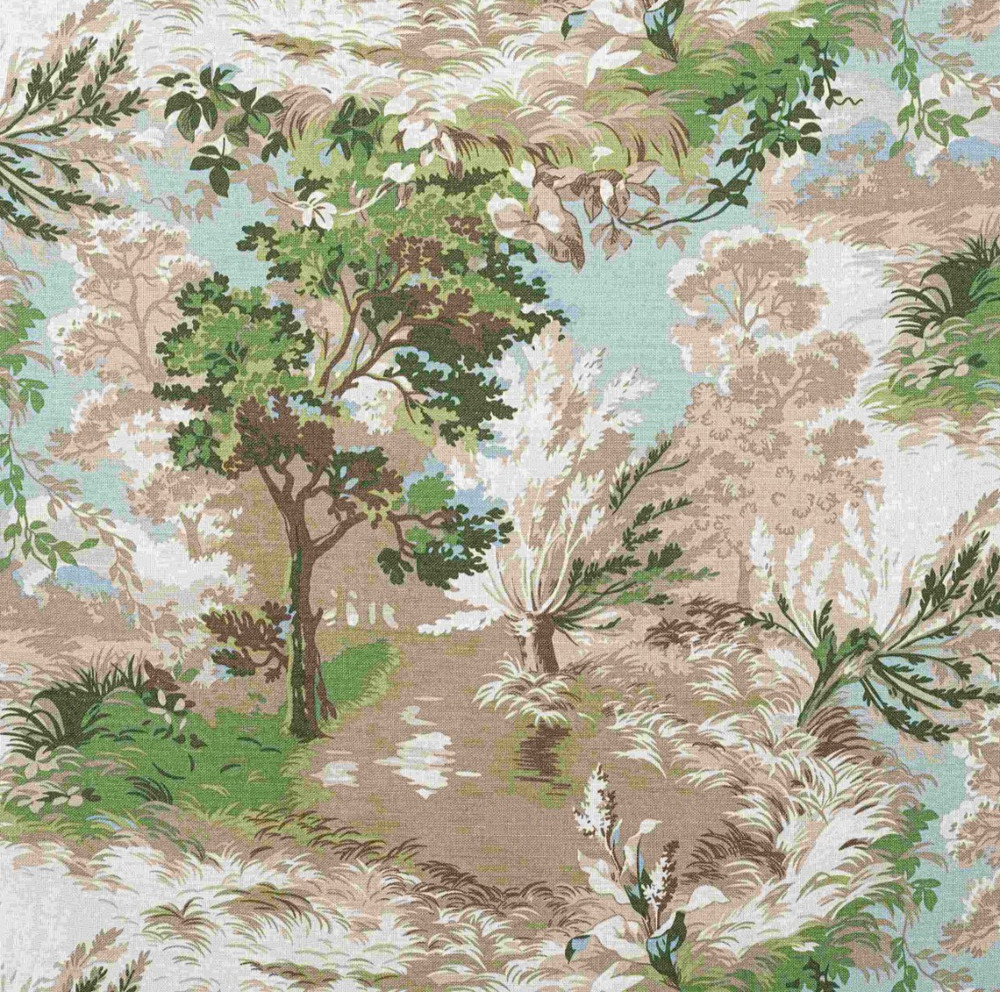 THIBAUT CURTAIN FABRIC DESIGN Lincoln Toile 1.7 METRES BLUSH LINEN BLEND