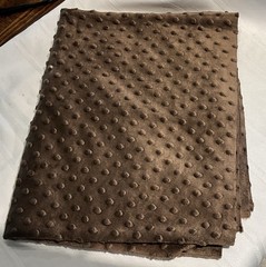 Minky Dot Fabric Bundle 2 Pieces Black And Brown