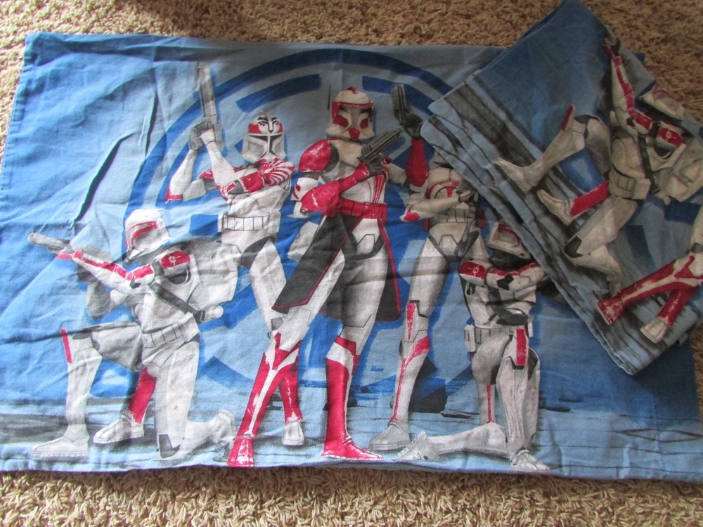 PILLOW CASE STAR WARS, On Both Sides, OR FOR CRAFTS, MATERIAL SEWING SMOKE FREE