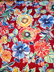 NEW Outdoor Colsen Berry Floral – RARE 100% Poly 2 pc LOT- 2yds+18in & 2yds+24in