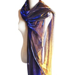 Laser Magic Gradient Color Mesh Fabric Wedding Dress Cosplay Texture Yarn