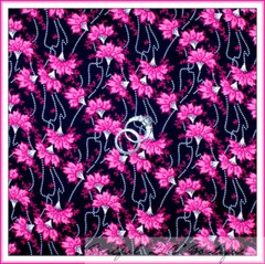 BonEful Fabric FQ Cotton Quilt Black White B&W PINK Flower Dot Panda China Girl