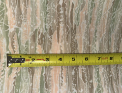 Omega Textiles Abtract Stripe Lightweight Pastel Fabric Green Tan Peach BTY W12