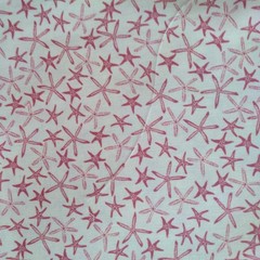 Michael Miller, “By the Sea” cute coastal starfish cotton fabric,  18” x44”