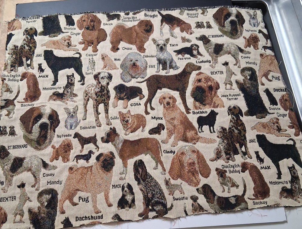 Dog Breed Tapestry Fabric 27×35
