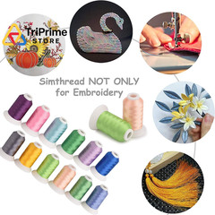 Simthread 40 Colors 40 Weight Polyester 500m spool with storage box, 40 color