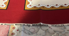 OOP VTG Dianna Marcum Grandmas Gingerbread Cheater Quilt Cotton Fabric Panel
