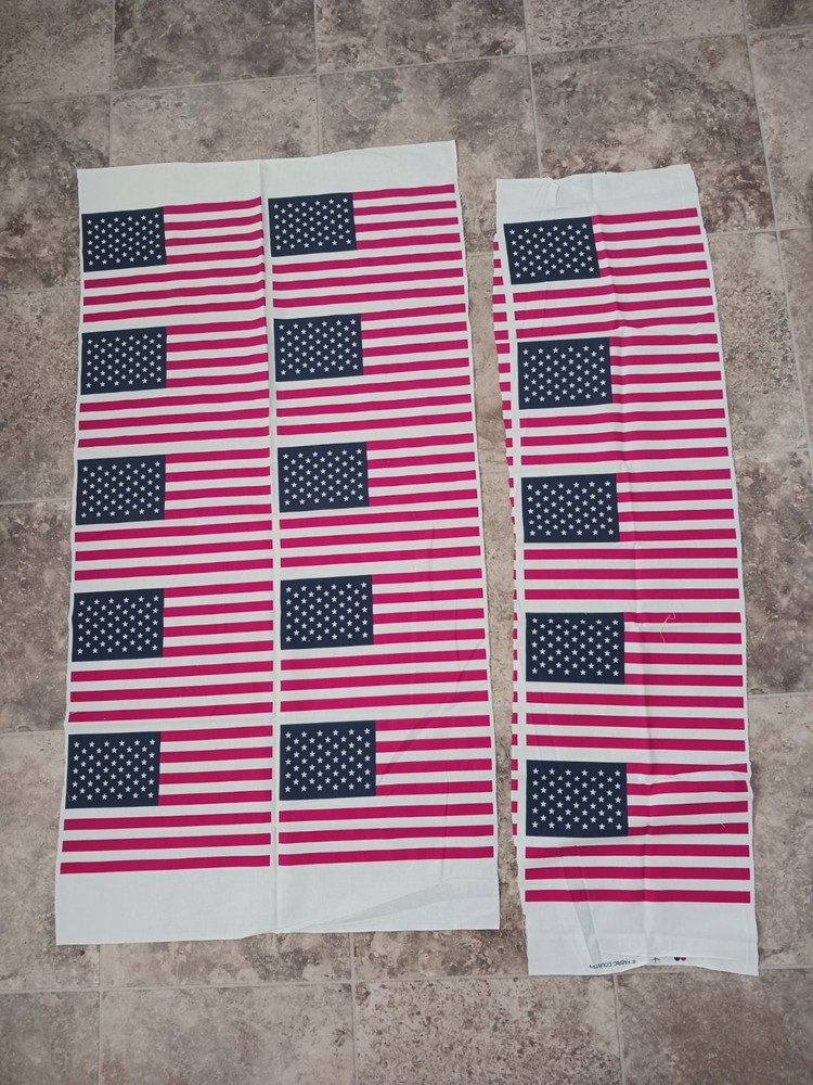 15 American Flags Approx 11.5 In X 7.5 Fabric May Have Stains