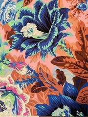 Kaffe Fassett FABRIC Floral Burst In Cool Fat Eighth 9×21