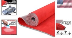 Cost-Effective 96″ x 60″ Red Suede Headliner Material with Foam – Durable & Soft