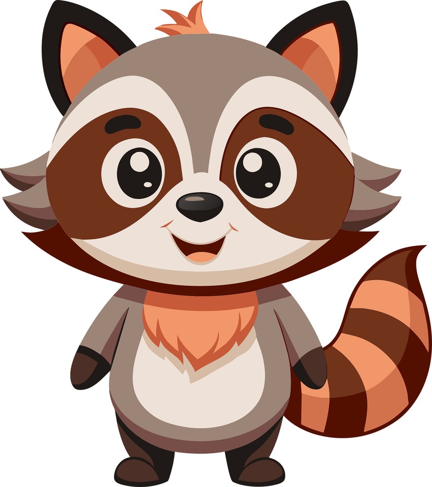 Racoon #113 – 8″ x 10″ – T Shirt Hoodie Iron On Transfer
