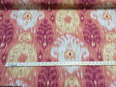 30 yard roll Home Accent Vibrant Ikat Red Fabric Bolt sale