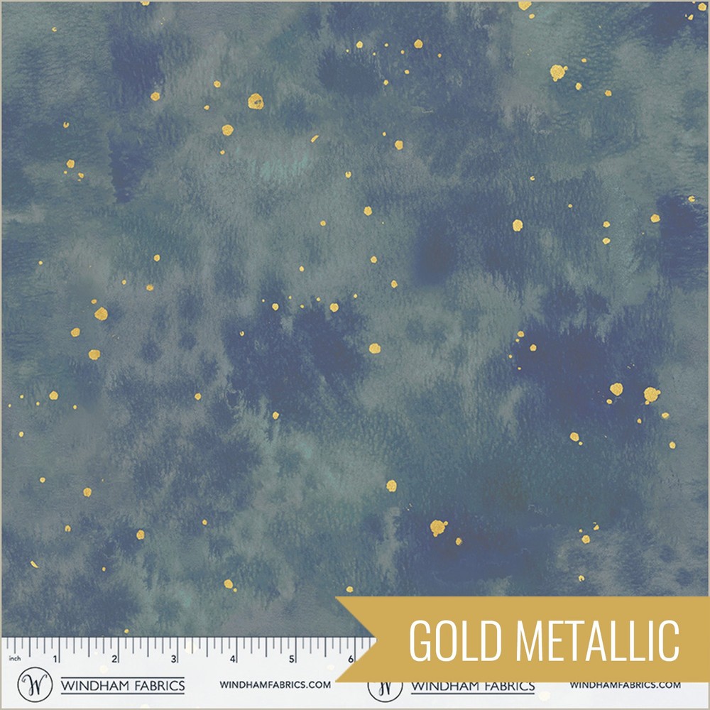 Texture in Lapis Metallic | Flora & Form | Windham
