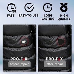 8 Sheets down Jacket Repair Patch Kit Pre-Cut Waterproof Nylon Fabric Patches