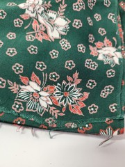 2x Floral Print Batik? Fabric Cotton Rayon Quilt Sewing Craft 36″ X 3yds Total
