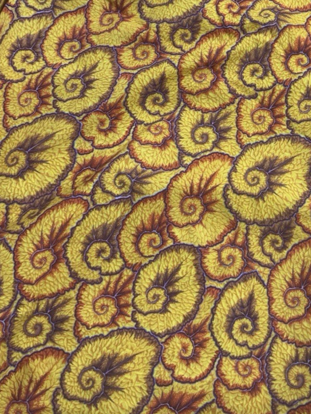 Kaffe Fassett Collective Curlique Ochre Cotton Fabric Philip Jacobs BTHY #60