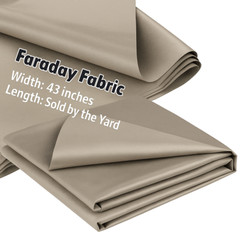 Faraday Fabric by Yard Military Grade EMP Proof WiFi GPS RFID Blocking 43″ Width
