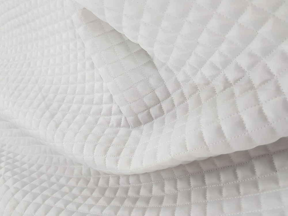 WHITE Mini Box Quilted 4oz WATERPROOF FABRIC outdoor jacket Dog Coat Pet Bedding