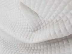 WHITE Mini Box Quilted 4oz WATERPROOF FABRIC outdoor jacket Dog Coat Pet Bedding