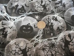 Brand New Gothic Halloween 100% Cotton by the 1/2 yard 18″ x 44″