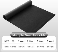 KUUP Lychee PU Faux Leather Fabric Sheets, 1 Yard 54″ X 36″, 0.8Mm Thick | Black