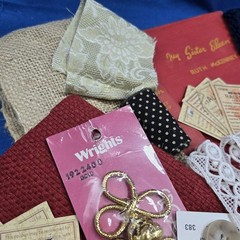 Junk Journal Lot 1 Lb Ephemera Trim Lace Fabric Craft Collage Paper Book Cover