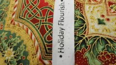 Robert Kaufman Holiday Flourish Peggy Toole 16555 Japan 1 Yd Holly/Floral