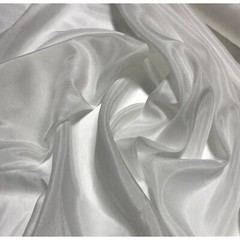White – Silk/Cotton Voile Batiste Fabric