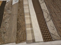 Lot Of 18 Upholstery Drapery Sample Fabric Neutral Colors Crafts Quilts 12″ X 26