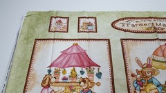 Farmer’s Market Panel 23×42 Kelly Mueller P&B Textiles Bunny Teddy Bear