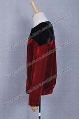Picard Costume for Star Trek Black Red Velvet Jacket Cosplay Coat Only