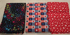 Lot Of 3 Cotton Fabric 1 Yard X 44″ Each Star Themed Sewing Quilting Crafting