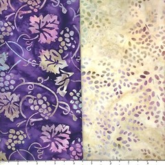 8 Fat Quarters Grape Vine #1 Batik Lunn Fabric FQ Pack 100% Cotton Handmade